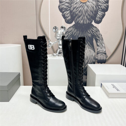 High Quality Luxury Balenciaga Round Toe Buttoned Boots – Style 01987