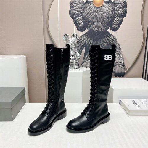 High Quality Luxury Balenciaga Round Toe Buttoned Boots – Style 01987 alternate view