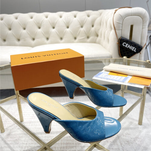 High Quality Luxury Louis Vuitton High Heel Popular Small Slippers – Style 16739 product detail