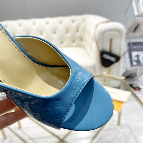 High Quality Luxury Louis Vuitton High Heel Popular Small Slippers – Style 16739 product detail