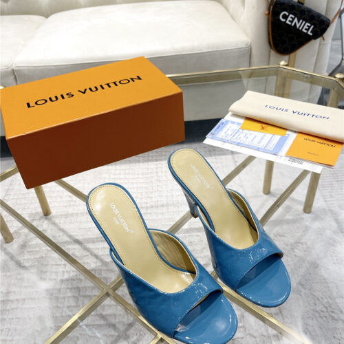 High Quality Luxury Louis Vuitton High Heel Popular Small Slippers – Style 16739