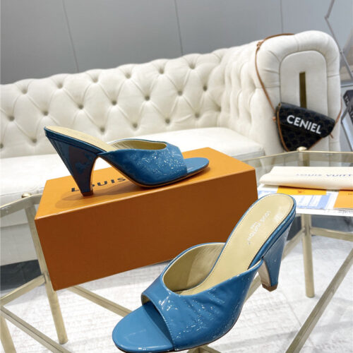 High Quality Luxury Louis Vuitton High Heel Popular Small Slippers – Style 16739 product detail