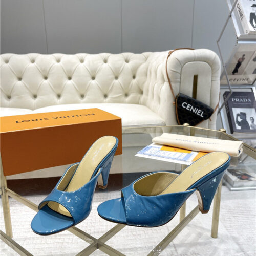 High Quality Luxury Louis Vuitton High Heel Popular Small Slippers – Style 16739 product detail