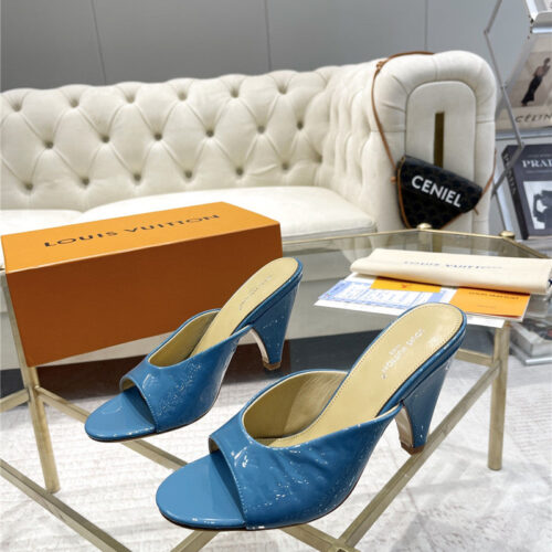 High Quality Luxury Louis Vuitton High Heel Popular Small Slippers – Style 16739 product detail