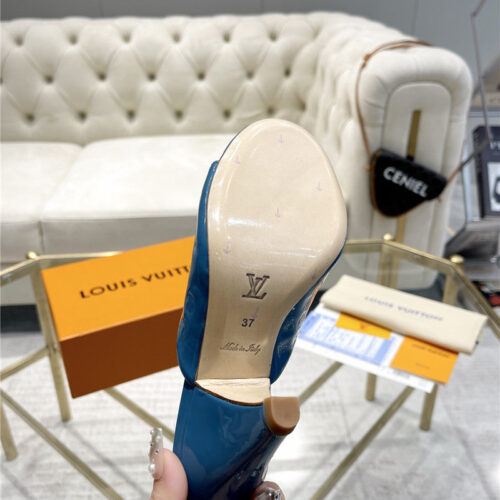 High Quality Luxury Louis Vuitton High Heel Popular Small Slippers – Style 16739 product detail
