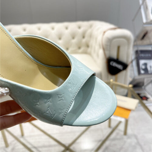 High Quality Luxury Louis Vuitton High Heel Popular Small Slippers – Style 18435 product detail