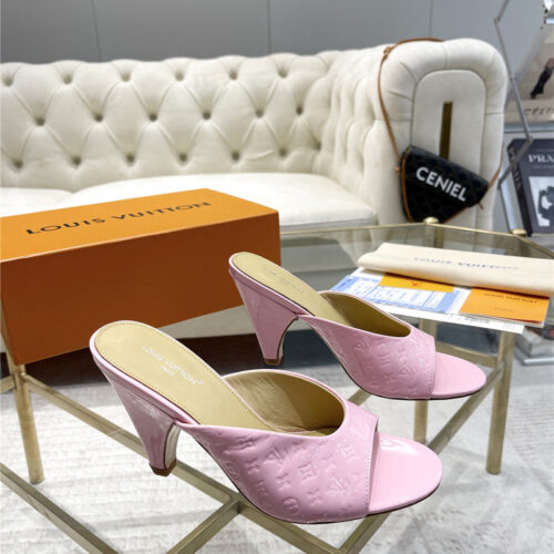 High Quality Luxury Louis Vuitton High Heel Popular Small Slippers alternate view