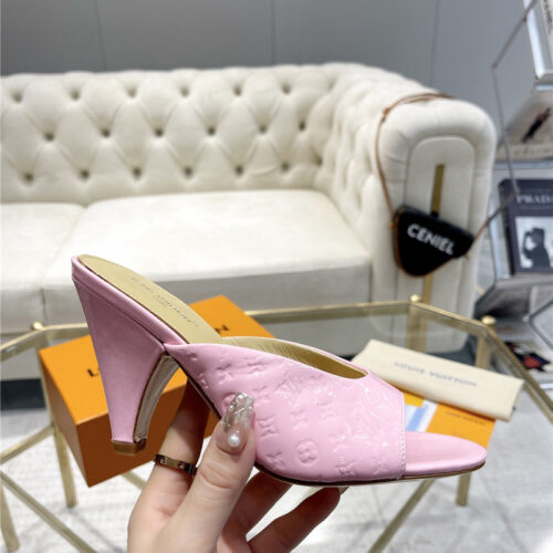 High Quality Luxury Louis Vuitton High Heel Popular Small Slippers product detail