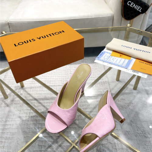 High Quality Luxury Louis Vuitton High Heel Popular Small Slippers product detail