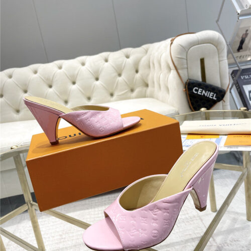 High Quality Luxury Louis Vuitton High Heel Popular Small Slippers product detail