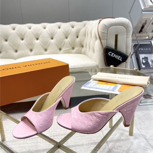 High Quality Luxury Louis Vuitton High Heel Popular Small Slippers product detail