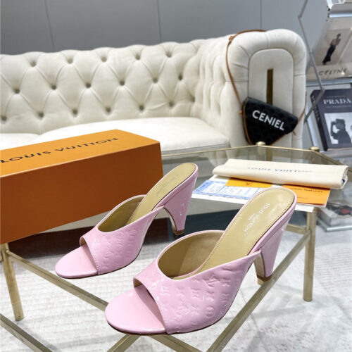 High Quality Luxury Louis Vuitton High Heel Popular Small Slippers product detail