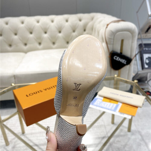 High Quality Luxury Louis Vuitton High Heel Popular Small Slippers – Style 15043 product detail