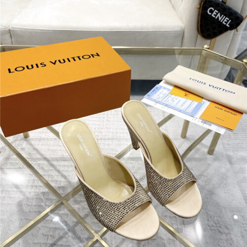 High Quality Luxury Louis Vuitton High Heel Popular Small Slippers – Style 78883