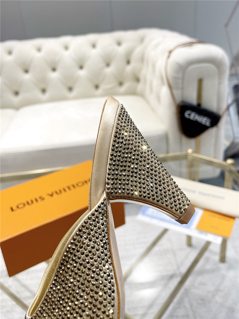 High Quality Luxury Louis Vuitton High Heel Popular Small Slippers – Style 78883 product detail