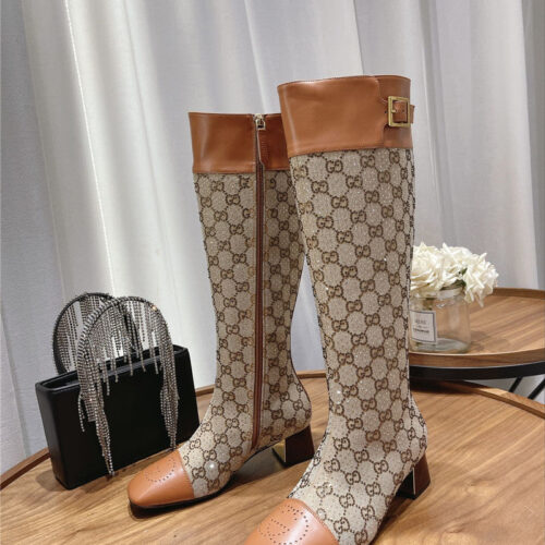 High Quality Luxury Gucci Side Buckle Boots – Style 29299