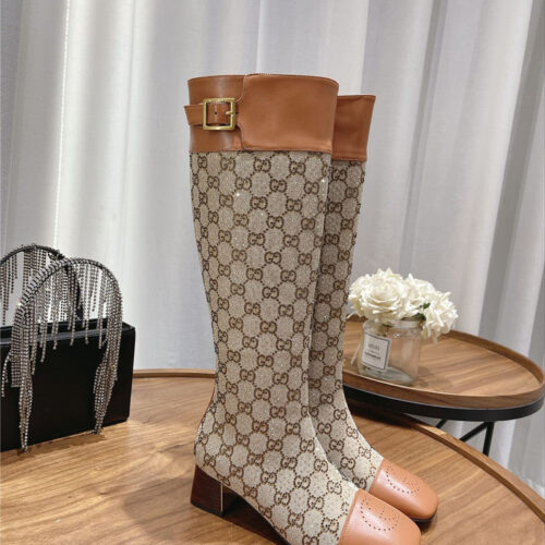 High Quality Luxury Gucci Side Buckle Boots – Style 29299 alternate view