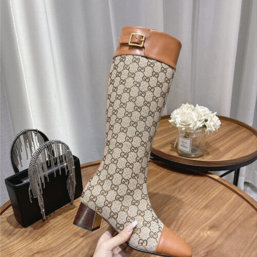 High Quality Luxury Gucci Side Buckle Boots – Style 29299 product detail