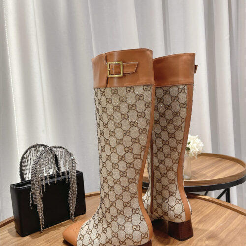 High Quality Luxury Gucci Side Buckle Boots – Style 29299 product detail