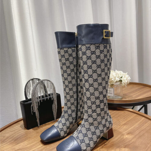 High Quality Luxury Gucci Side Buckle Boots – Style 62067