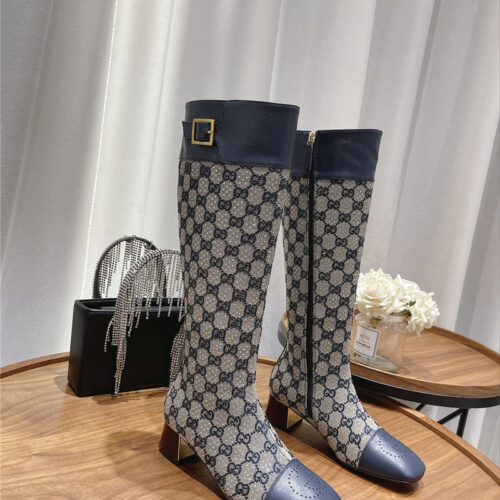 High Quality Luxury Gucci Side Buckle Boots – Style 62067 alternate view