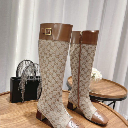 High Quality Luxury Gucci Side Buckle Boots – Style 58675 alternate view