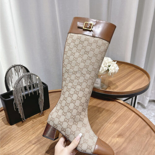 High Quality Luxury Gucci Side Buckle Boots – Style 58675 product detail