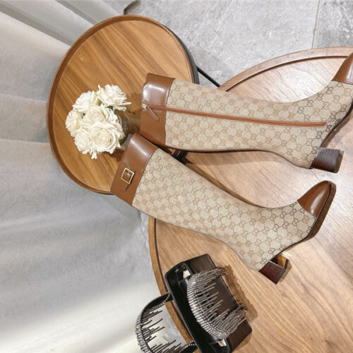 High Quality Luxury Gucci Side Buckle Boots – Style 58675 product detail