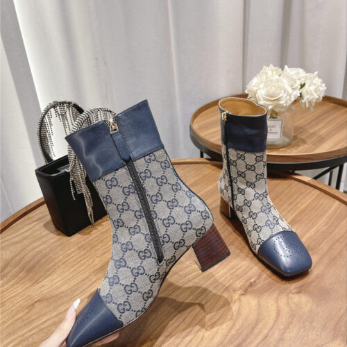 High Quality Luxury Gucci Side Buckle Ankle Boots – Style 99923 product detail