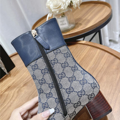 High Quality Luxury Gucci Side Buckle Ankle Boots – Style 99923 product detail