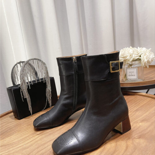 High Quality Luxury Gucci Side Buckle Ankle Boots – Style 32691
