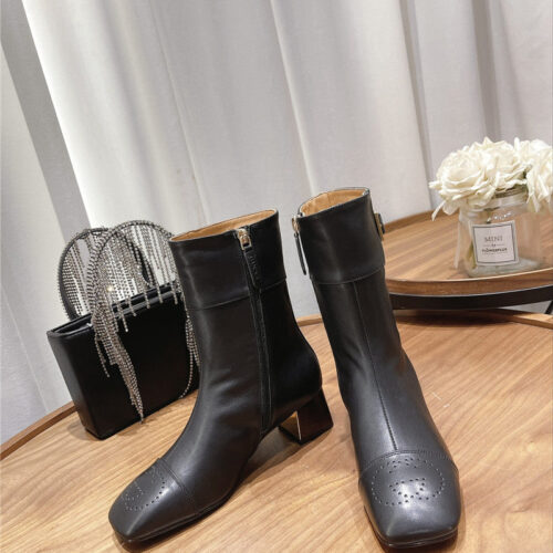 High Quality Luxury Gucci Side Buckle Ankle Boots – Style 32691 product detail