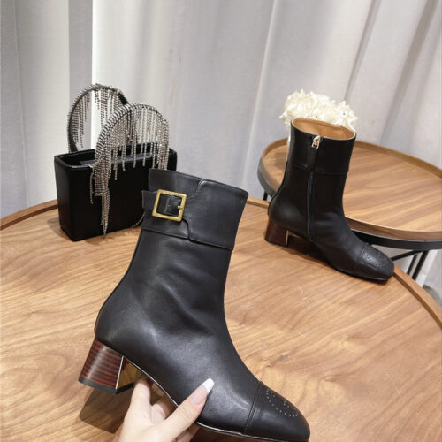 High Quality Luxury Gucci Side Buckle Ankle Boots – Style 32691 product detail