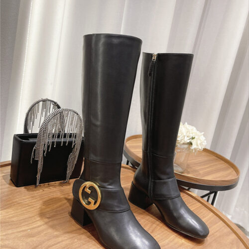 High Quality Luxury Gucci Double G Buckle Boots product detail