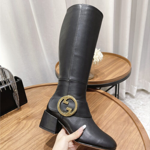 High Quality Luxury Gucci Double G Buckle Boots product detail