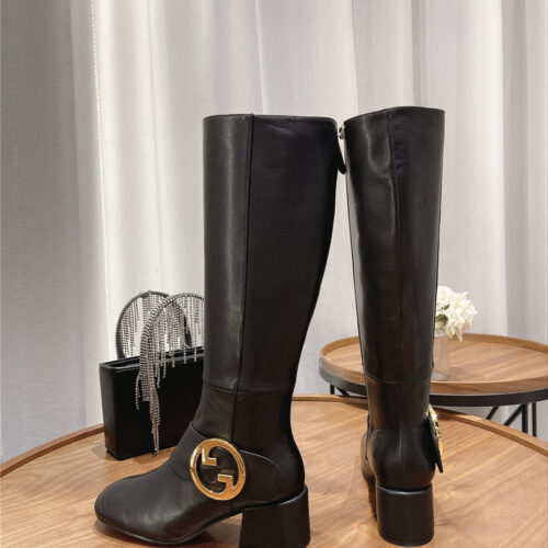 High Quality Luxury Gucci Double G Buckle Boots product detail