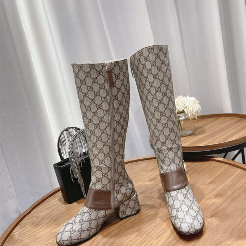 High Quality Luxury Gucci Double G Buckle Boots – Style 60531 alternate view