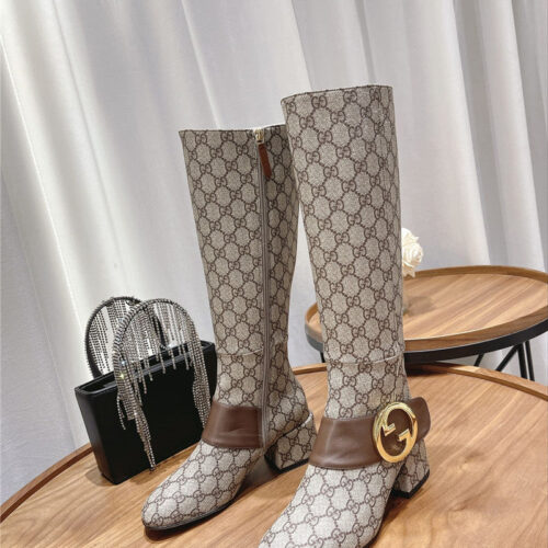 High Quality Luxury Gucci Double G Buckle Boots – Style 60531