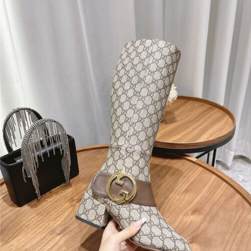 High Quality Luxury Gucci Double G Buckle Boots – Style 60531 product detail
