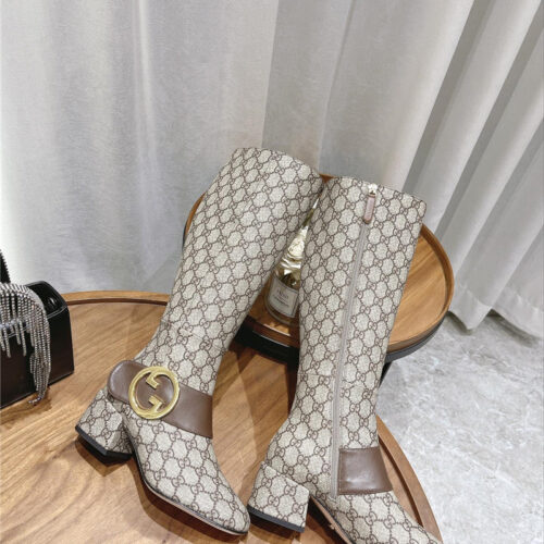 High Quality Luxury Gucci Double G Buckle Boots – Style 60531 product detail