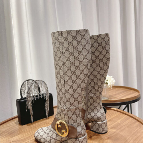 High Quality Luxury Gucci Double G Buckle Boots – Style 60531 product detail