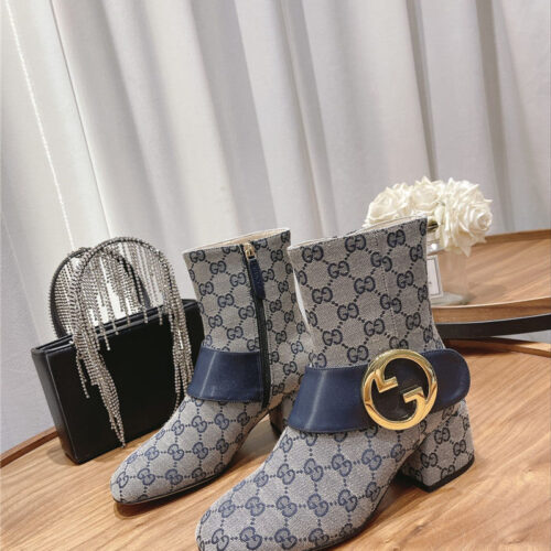High Quality Luxury Gucci Double G Buckle Boots – Style 24371