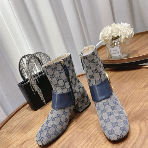 High Quality Luxury Gucci Double G Buckle Boots – Style 24371 product detail