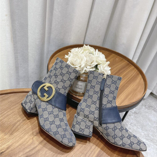 High Quality Luxury Gucci Double G Buckle Boots – Style 24371 product detail