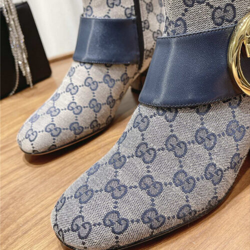 High Quality Luxury Gucci Double G Buckle Boots – Style 24371 product detail