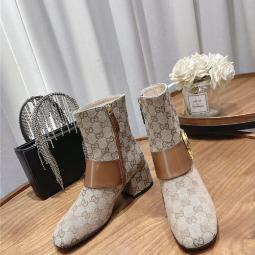 High Quality Luxury Gucci Double G Buckle Boots – Style 22675 product detail