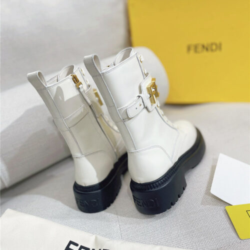 High Quality Luxury Fendi Retro British Style Martin Boots product detail