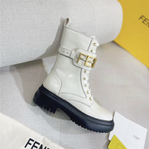 High Quality Luxury Fendi Retro British Style Martin Boots product detail