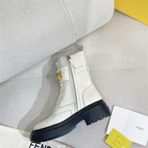 High Quality Luxury Fendi Retro British Style Martin Boots product detail
