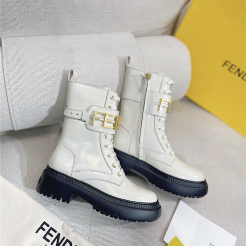 High Quality Luxury Fendi Retro British Style Martin Boots product detail